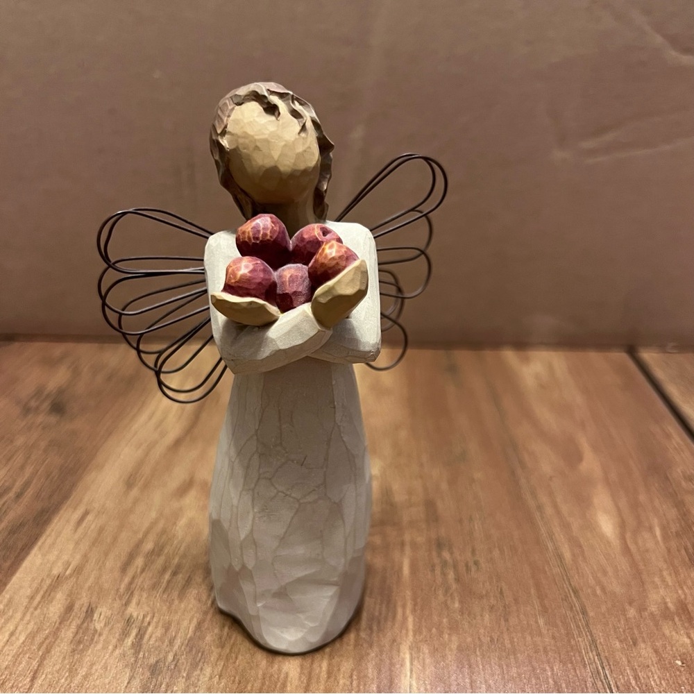 Willow Tree Angel with Burgundy Apples